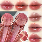 YICKYUE - Mirror Lip Glaze Gloss Jelly Tint Lasting Waterproof Non Stick Cup Lipstick Lip Ink Tint Luxury Dupe Korean Makeup Cosmetics