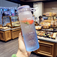 Heat-resistant Glass Water Bottles Couple Cups Portable Handle Sports Outdoor Bottle Cup Camping Office BPA Free Large-capacity
