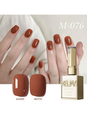 YICKYUE - 1pc 15ML orange Gel Nail Polish Unscented Soak Off UV LED Formula, Popular Green Shades, Perfect Gift For Spring