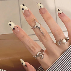 Cute Cow Handmade Press On Nails