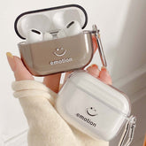 Emotion cute smiley silicone case for apple air pod 3 pro earphone cases for airpods 2/1 cover couple shell charging box
