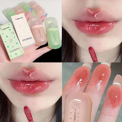 Yickyue Chubby Mirror Lip Glaze Glossy Glass Lip Gloss Parity Students Toot Lip Lipstick Moisturizing Dry Lip Makeup Korean Cosmetics