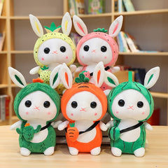 25/35cm Kawaii Fruit Rabbit Plush Toys Cute Staffed Strawberry Carrot Plant Bunny Plush Baby Kids Doll Lovely Birthday Gift