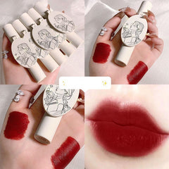 5 Colors Velvet Matte Lip Glaze Waterproof Long Lasting Liquid Lipsticks Moisturizing Nonstick Cup Lip Gloss Makeup Cosmetic