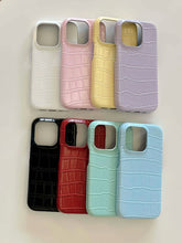YICKYUE - Phone Case For 14Pro 15Pro Iphone 14 13 15 Pro Max 15promax 13ProMax 8 Colors Summer Crocodile Prints Colorful Fundaas Cover