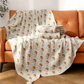 YICKYUE - Flower Knitted Blanket Bed Car Sofa Blanket Cover Ins Floral Knitted Bed Blanket Throw Blankets For Picnic Travel 130x170cm