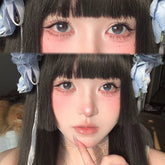 YICKYUE 2PCS Blue Lenses Colorcon Korean Lenses Colored Contact Lenses Fashion Lenses Cosmestic for Party Make UP Korean 14.2mm
