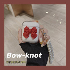 Ins Bow cute butterfly soft silicone earphone case wireless bluetooth charging box for apple airpods 2/1 capa for airpod pro 3