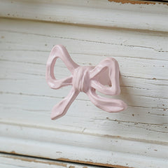 YICKYUE - Furniture Handles Cabinet Door Handle 2pcs Metal Pink Bowknot Decor Handle Drawer Wardrobe Glass Door Handle Home Decoration