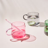 2PC Nordic glass coffee cup milk tea beer heat resistant cocktail wine mug Drinkware tumbler cups household Big mugs