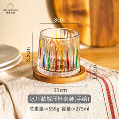 Luxury Whisky Tumbler Cup Spinning Beer Glass Durable Martini Glass Tequila Shots Glass Whisky Glass Old Fashion RUM Glass