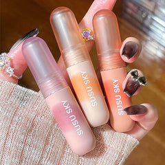 Yickyue 3pc/box Lipsticck Matte Silky A Gift for Friend Red Brown Lipstick Lip Tint Easy To Color Long Lasting Lipstick Makeup Cosmetics