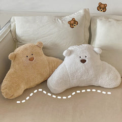 Cartoon Hugging Bear Cushion Outdoor Garden Cushions Soft Chair Backrest Seat Mat Plush Lumbar Support Pillow Cute home decor
