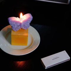 YICKYUE - Butterfly Aromatherapy Candle Butterfly Vanilla Flavor Candle Handmade Aromatherapy Birthday Gift Home Decoration