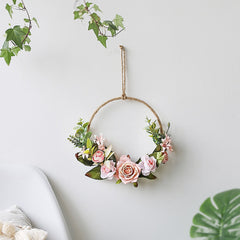 Artificial Flowers Wreath Wall Hanging For Wedding Home Decor Christmas Decorations 2022 Door Wreaths And Garlands Nursery Gift
