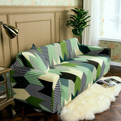 Anti-dust Geometry Print Spandex Sofa Cover Elastic Stretch Couch Cover Loveseat Armchair Sectional L-shape Corner Sofa Case