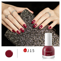 Normal Nail Polishes Without Lamp Quick Drying Nail Art Tearable Glitter Sequins Matte Water-based Nail Polish for Manicure New