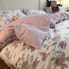 YICKYUE - American country flower bedding set 1.2 1.5 1.8 2.0,twin full queen king cotton home textile bed sheet pillow case quilt cover