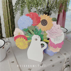 * Mushrooms 9527 *Korea Creative Flower Calendar 2022 Year of The Tiger Calendar Vase Shape Decorative Gifts Ornaments Paper