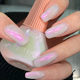 Yickyue Nail Art Popular Milk White Nail Polish Quick Dry Long Lasting Varnish 45-color Matte Pearlescent Laser Glitter Nail Polish Make
