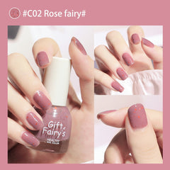 10ML Nail Polish Water-based Peelable Normal Nail Polishes Quick Drying Free Baking Long-lasting Matte Pure Color Gel Varnishes