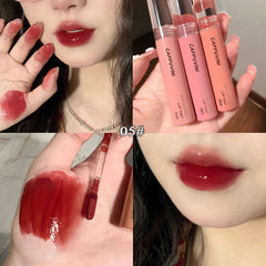 YICKYUE - Jelly Color Lip Glaze Mirror Water Lip Gloss Long Lasting Moisturising Lipstick Pen Waterproof Non-stick Cup Lip Glaze Cosmetics