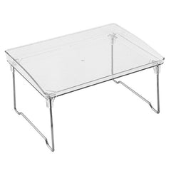 Nordic Acrylic Transparent Foldable Storage Shelf Foldable Jewelry Cosmetics Bathroom Shelf Stackable Home Cup Organizer Shelf