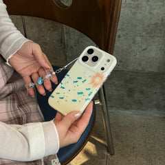 Cute IMD Bling Blue Foil Fish Phone Case for IPhone 15 16 Pro Max 17 Promax 14 Pro Max Shockproof Fish Soft Back Funda Cover