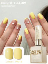 YICKYUE - 1pc 15ml Bright Yellow Gel Nail Polish Starter Pure Soak Off No Wipe Nail Gel Polish Suitable For All Seasons