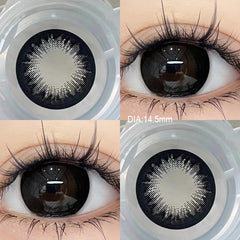 YICKYUE - 2Pcs Best Selling New Models Color Contact Lenses Myopia Degree -0.00 to -8.00 Soft Lens Fashionable and Beautiful Lenses