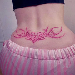 YICKYUE - Cartoon Butterfly Tattoo Stickers for Woman Abdomen Sexy Art Temporary Tattoos Waterproof Cute Fake Tattoo Lasting Stickers