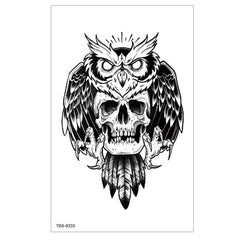 24 Designs Waterproof Temporary Tattoo Stickers Ghost Face Clown Queen Nine Tailed Fox Waterproof Tattoo Sticker For Men Women