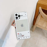 Ins screenshot soft silicone phone case for iphone 12 mini 11 pro max 7 8 plus x xr xs max can put photo cute cover capa shell