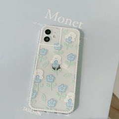 Original cute duck flower soft silicone cartoon phone case for iphone 12 mini xsmax 7 plus 8 11 pro max x xr lovely capa shell