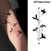 YICKYUE - English Small Dragon Herbal Juice Tattoo Stickers Fake Tatto Temporary Tattoos 2024 Tatuaje Tattoo Supplies and Accessories Gift
