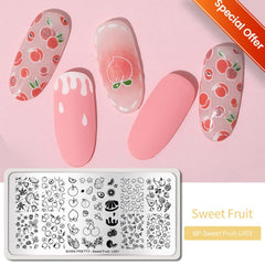 BORN PRETTY Christmas Nail Stamping Plates Fashion Artist Gemetory Texture Image Nail Stamp Template Art Printing Stencil Tools