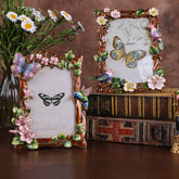 YICKYUE - European Style Creative Home, Pastoral Animals, Flowers and Birds, 6 "Metal Frame, Diamond Inlaid Enamel Color, Dec MF619