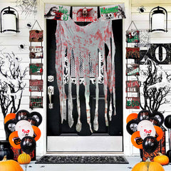 YICKYUE - Halloween Balloons Garland Kit Foil Balloons Door Couplet For Kids Halloween Theme Party Background Classroom Decorations Toys