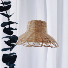 Rattan Lampshade Handmade Photography Accessories Kids Room Nursery Dorm Decoration Ceiling Light Cover Home Hanging Decor