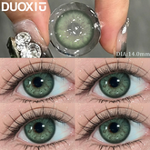 YICKYUE - 1 Pair New Natural Color Contact Lenses for Eyes Green Pupils Circle Lenses Beauty Lenses Graduated Fashion Cosmetic Lens