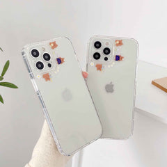 Camera bear sweet phone case for iphone 11 12 mini pro max xs max xr x 8 7 plus se 20 cute soft silicone cartoon shell funda