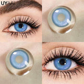 YICKYUE - 1 Pair Cosplay Blue Colored Lenses Anime Purple Lenses Gray y2k Korean Fashion Eye Lenses Green Colorcon Quality Pupils