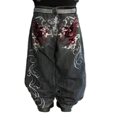 Hearujoy 90s Streetwear Woman Jeans Cargo Pants Women Clothing Y2k Baggy Harajuku Retro Hip Hop Embroidery Trousers Streetwear Ladies for Women