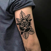 Waterproof Temporary Tattoo Sticker Rose Design Body Art Fake Tattoo Flash Tattoo Arm Leg Male