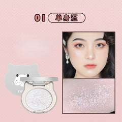 Yickyue New Animal Shape Mashed Potato Highlighter Matte Fine Flash Three-dimensional Brightening Nose Shadow Shadow Repair Tray