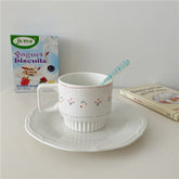 Korean cherry handle Mug lovely girl coffee cup Nordic milk breakfast ceramic cup personality water cup