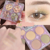 Yickyue 4/12 Colors Pearly Eyeshadow Palette Bright Matte Shimmer Crystal Chandeliers Glitter Eyeshadow Long Lasting Pigment Cosmetics