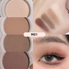 Yickyue Adorable 4-layer Bento Eyeshadow Palette 4 Colors Eye Shadow Palette Glitter Pearly Eyeshadow Eyes Make Up Cosmetics Maquiagem