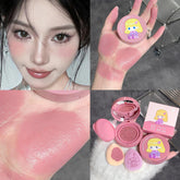 YICKYUE - Air Cushion Blusher Peach Taro Pink Milk Blush Mashed Potato Brighten Shading Matte Blush Rouge Korean Makeup Cosmetic with Puff