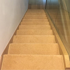 Yickyue Customized Pure Color Thickened Stair Step Glue-Free Self-Adhesive Non-Slip Floor Mat Household Wooden Rotating Ladder Carpet